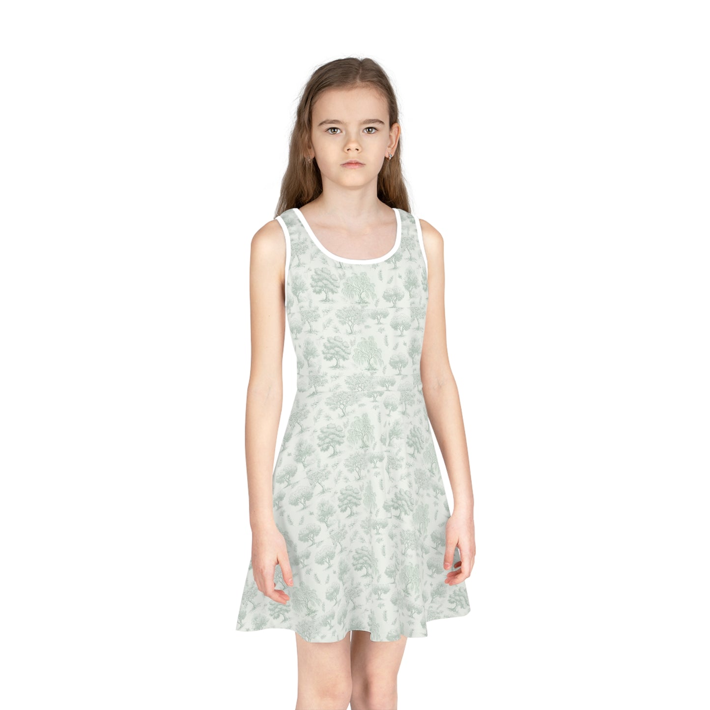 Girls' Sleeveless Sundress Olive