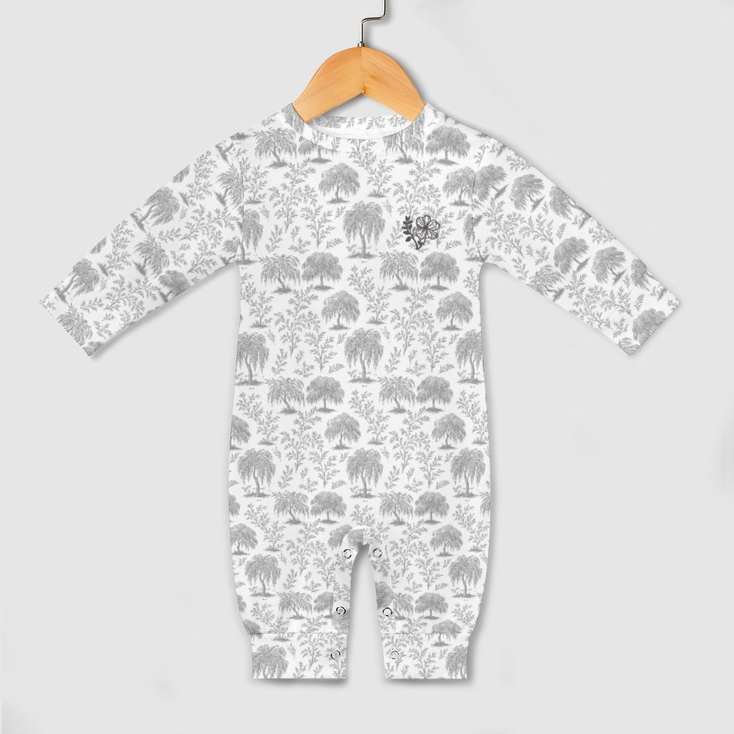 180gsm Long Sleeve Baby Romper QLR (10 Sites) (All-Over Printing)