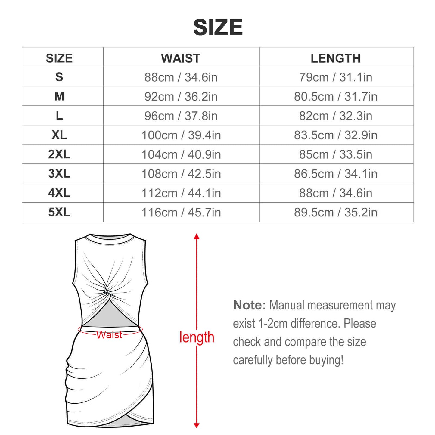Cutout Bodycon Slim Fit Dress BEQ (All-Over Printing)