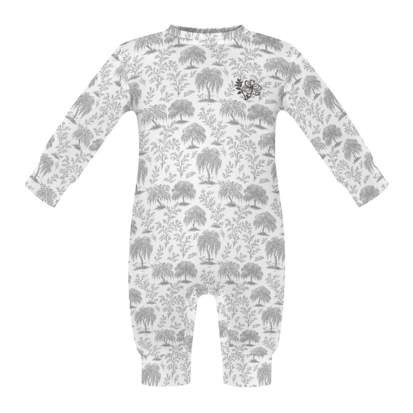 180gsm Long Sleeve Baby Romper QLR (10 Sites) (All-Over Printing)