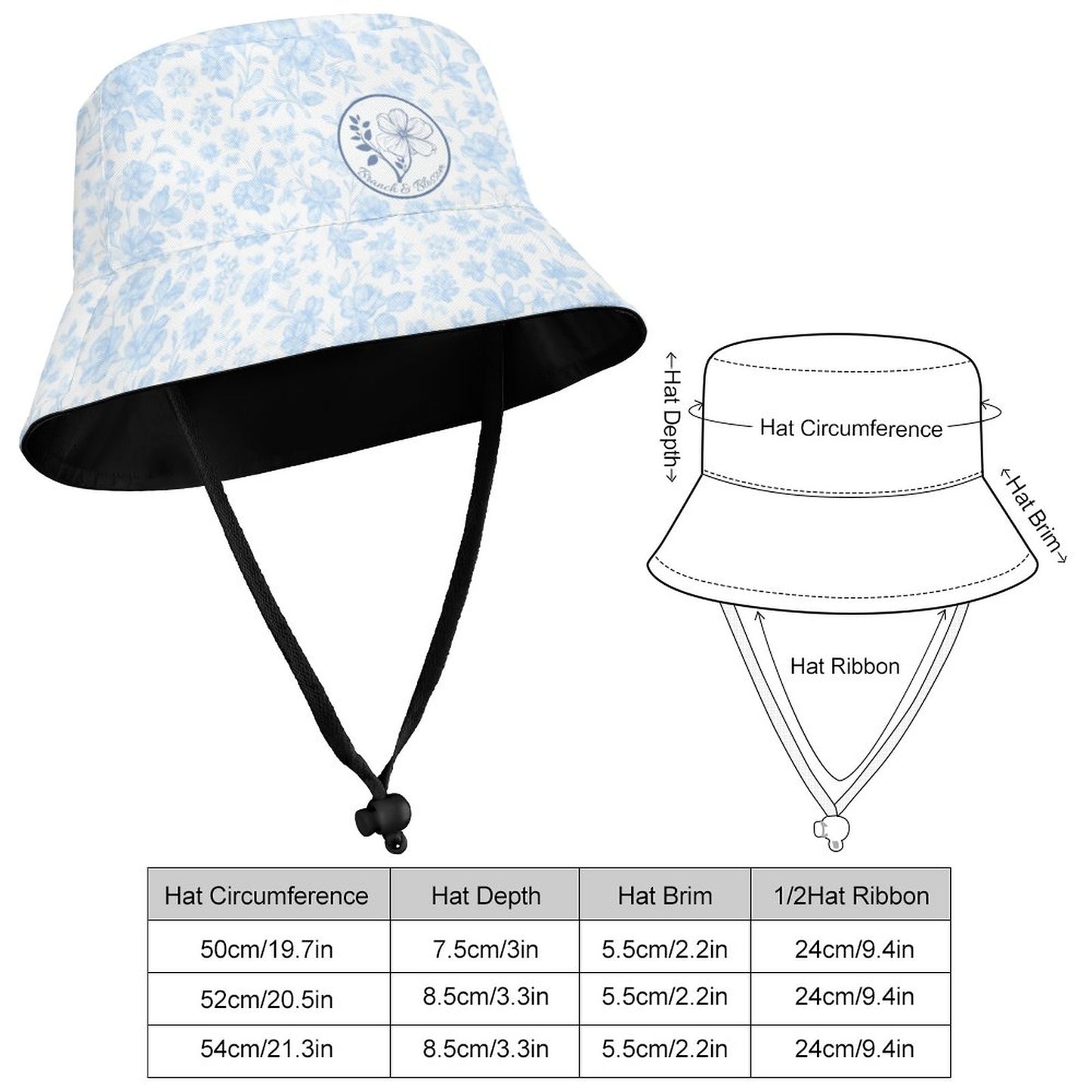 Kid's Bucket Hat Hydrangea