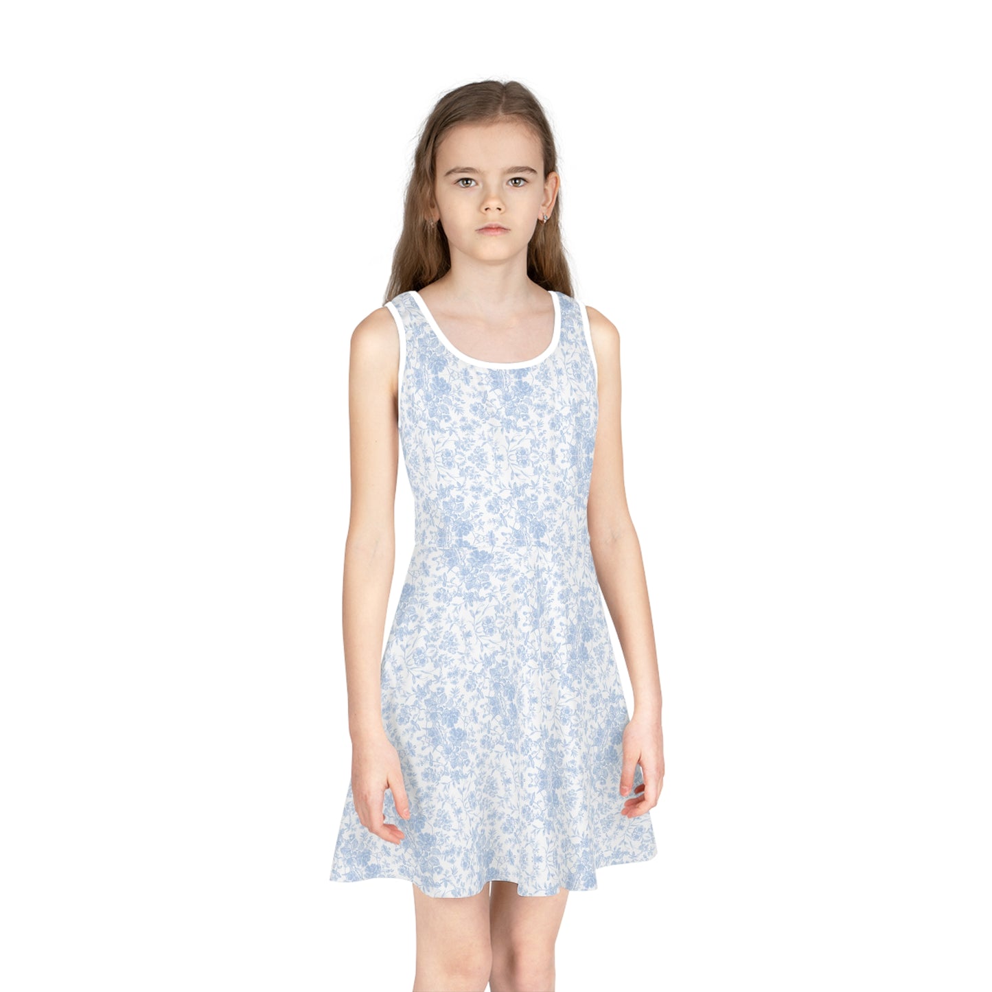 Girls' Sleeveless Sundress Hydrangea