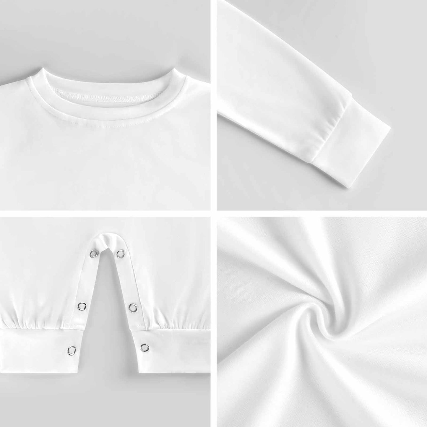 180gsm Long Sleeve Baby Romper QLR (10 Sites) (All-Over Printing)