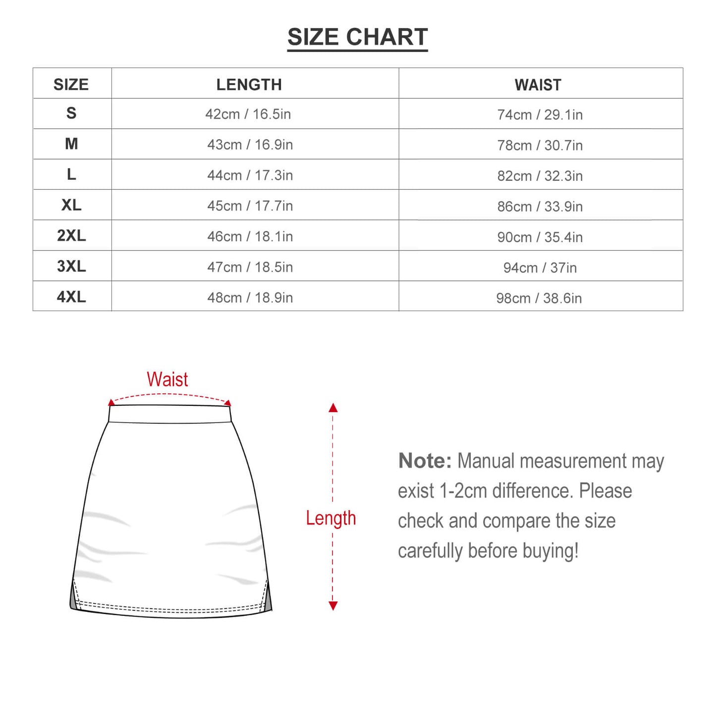 Anti-peep Skort with Pocket AMQ (All-over Printing)