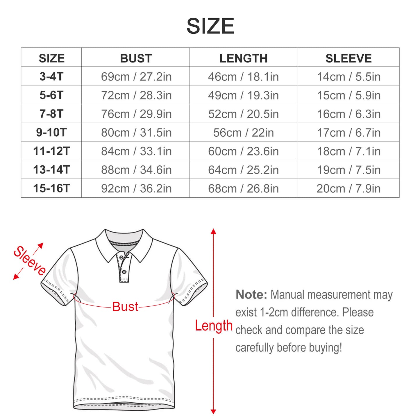 POLO for Kids J62T (All-Over Printing)