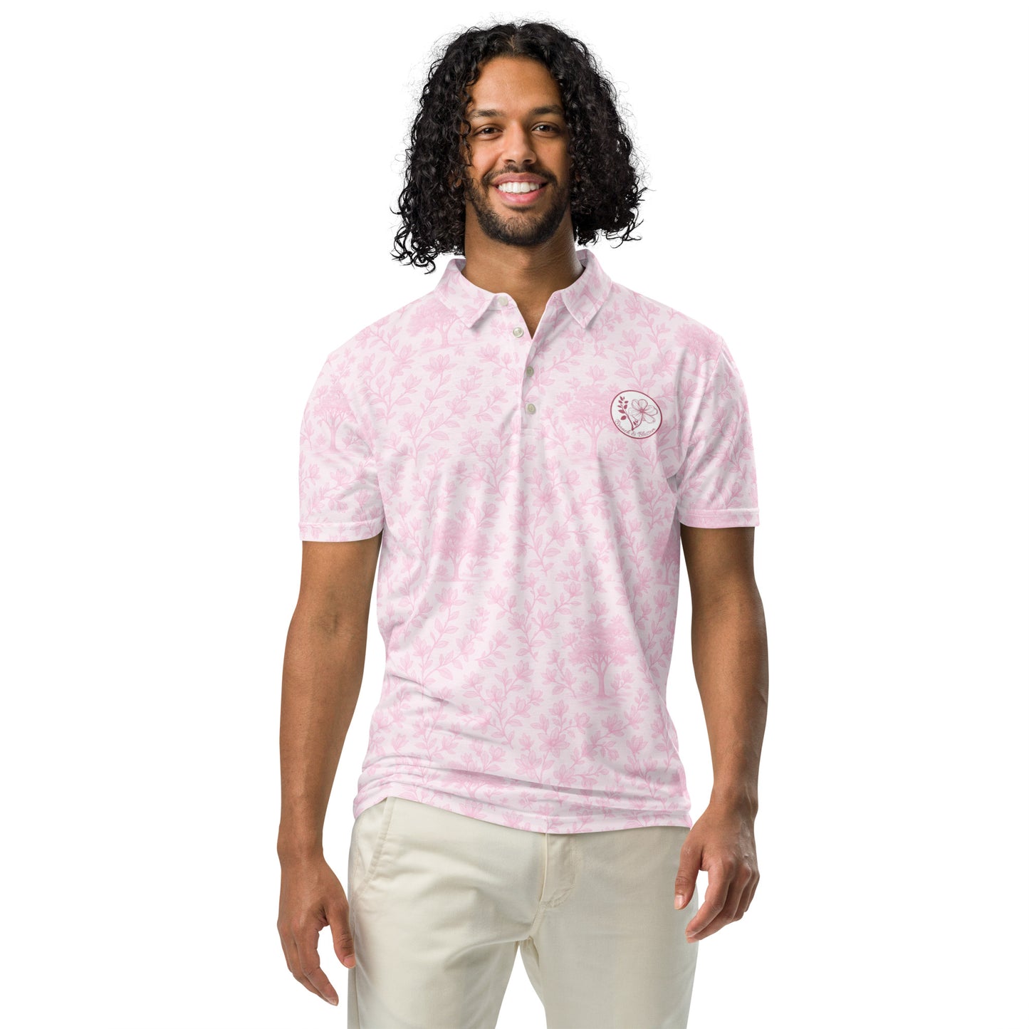 Men’s slim fit polo printed