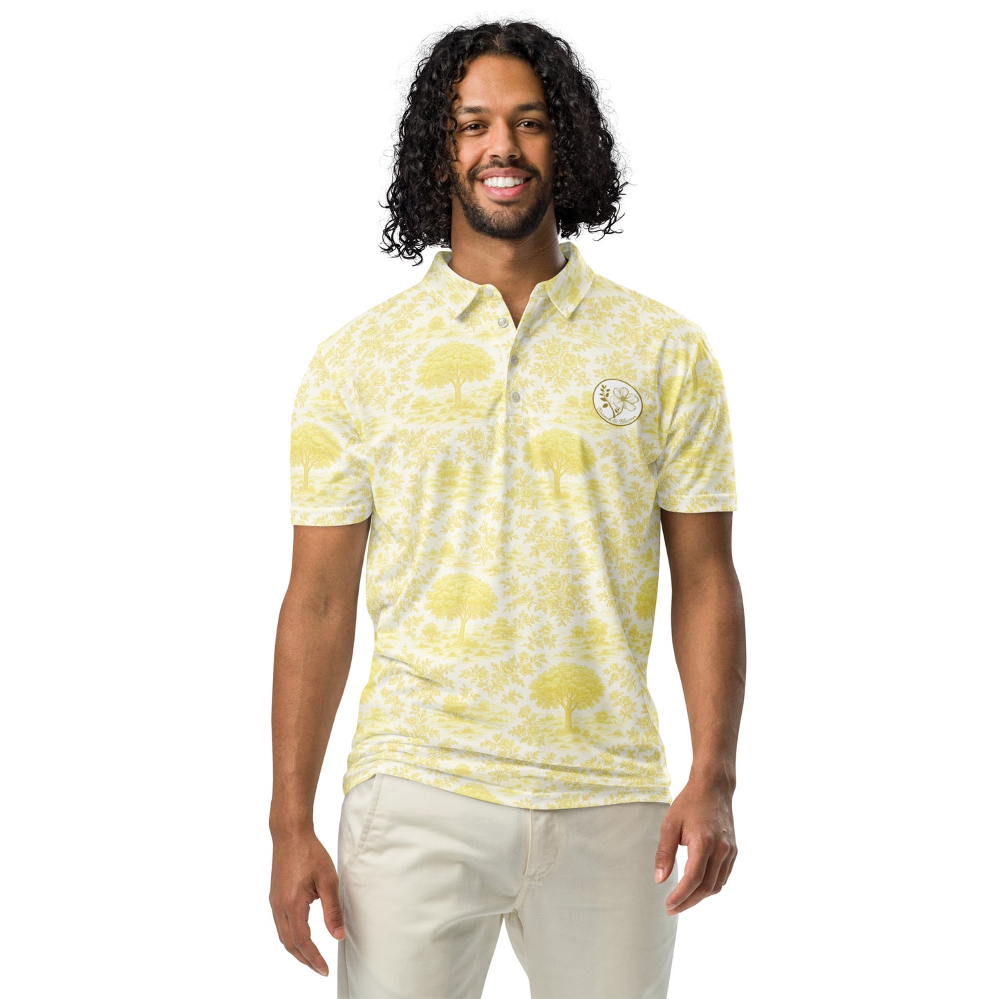 Men’s slim fit polo printed