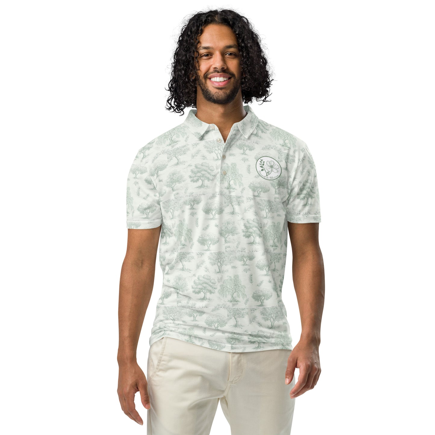Men’s slim fit polo printed