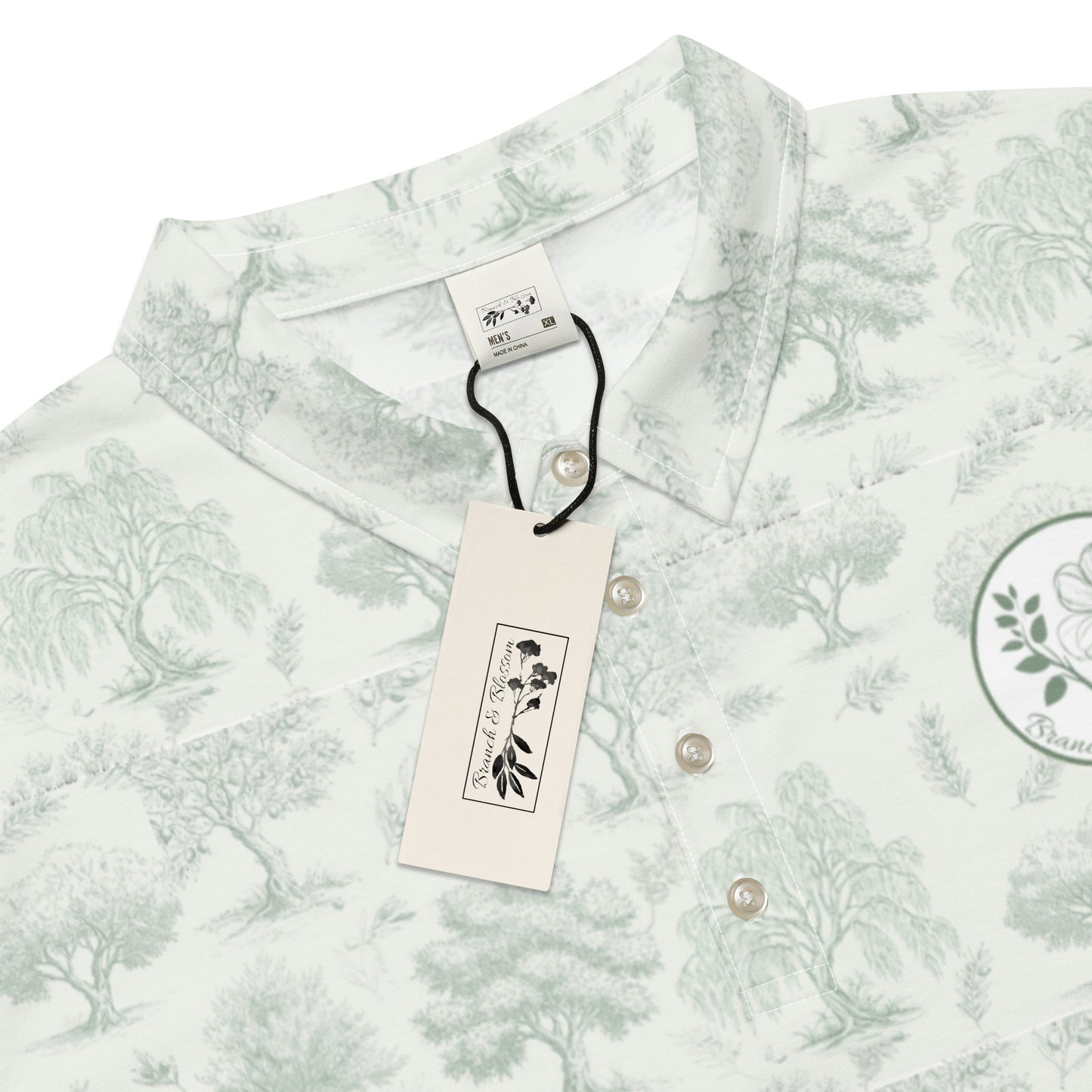 Men’s slim fit polo printed