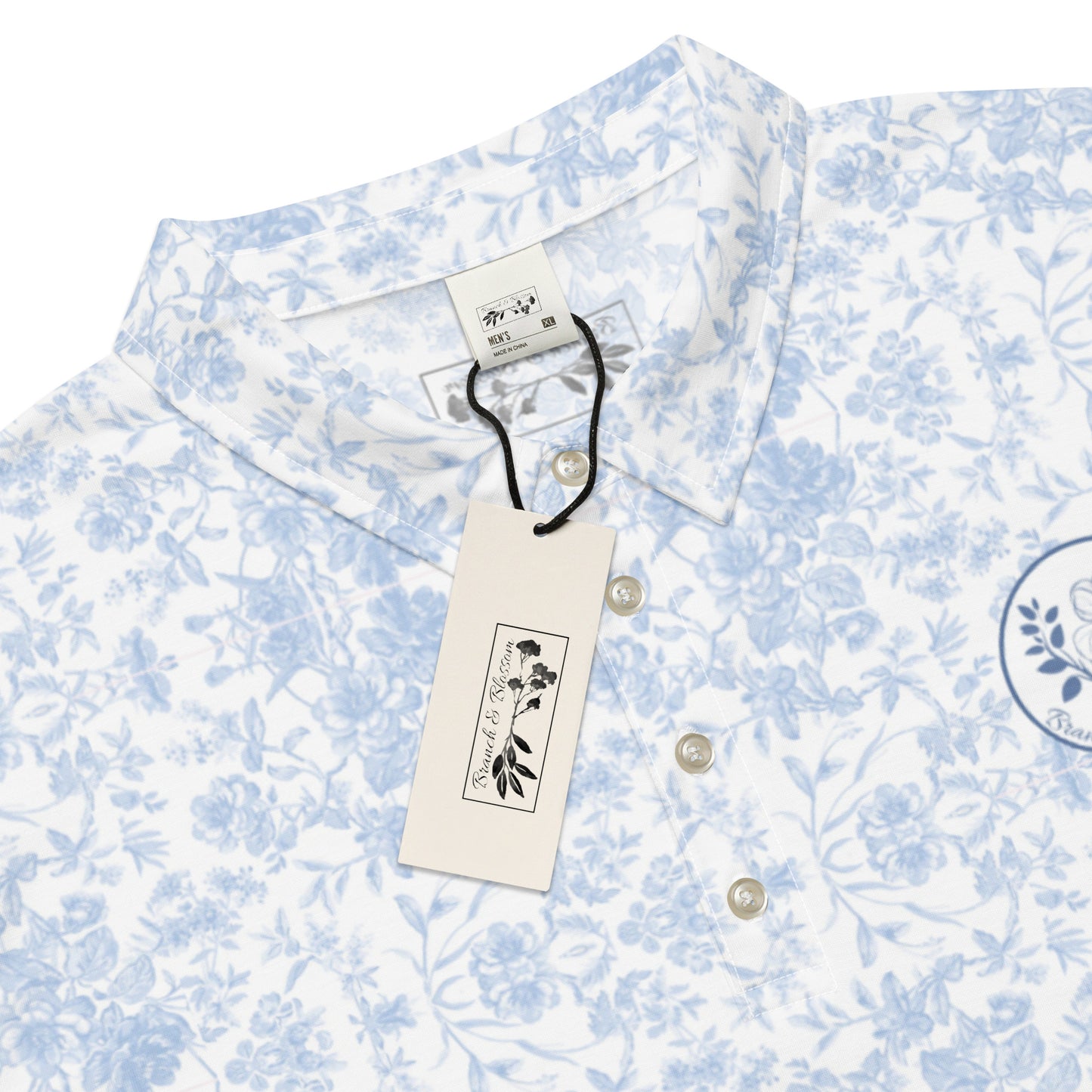 Men’s slim fit polo printed