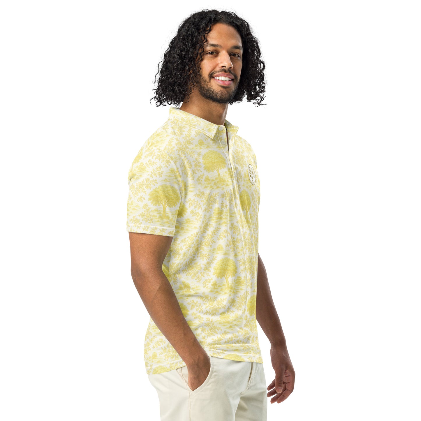 Men’s slim fit polo printed