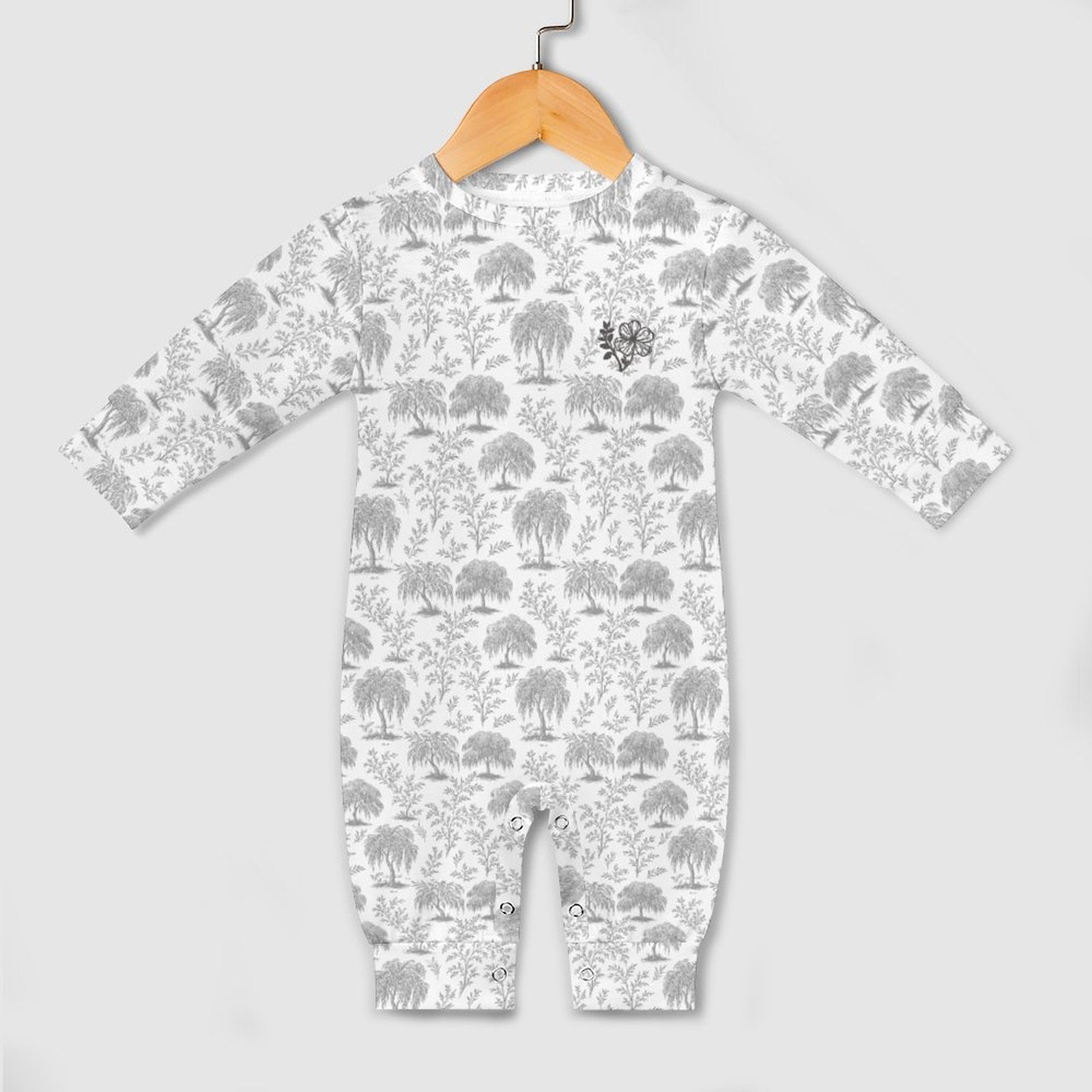 180gsm Long Sleeve Baby Romper QLR (10 Sites) (All-Over Printing)
