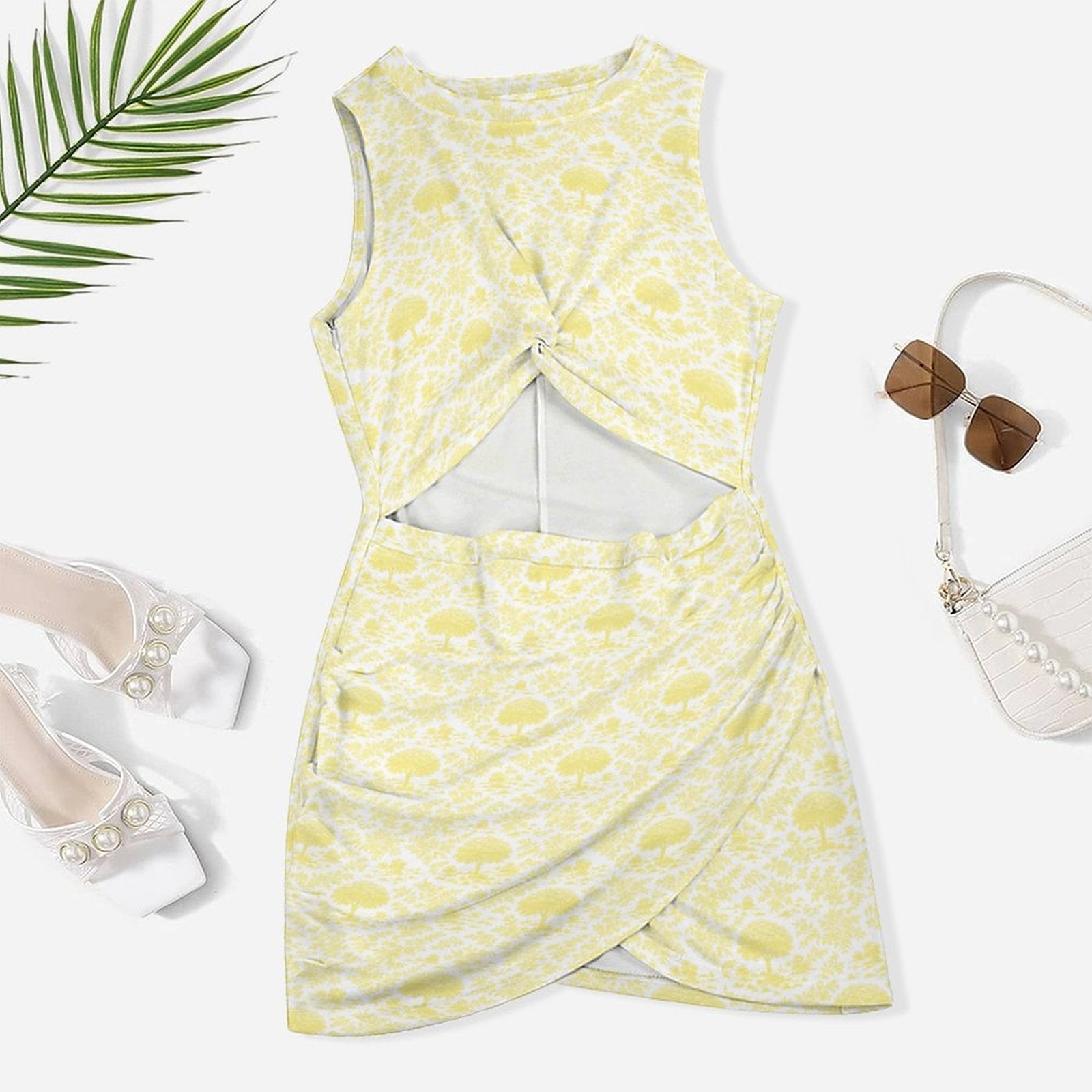 Cutout Bodycon Slim Fit Dress Araguaney