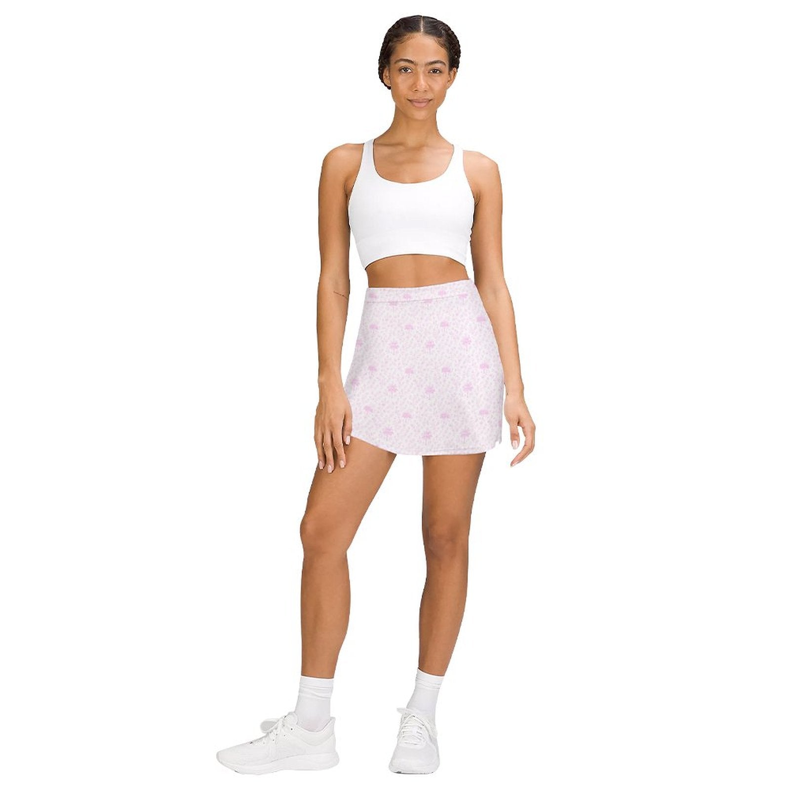 Anti-peep Skort with Pocket Magnolia