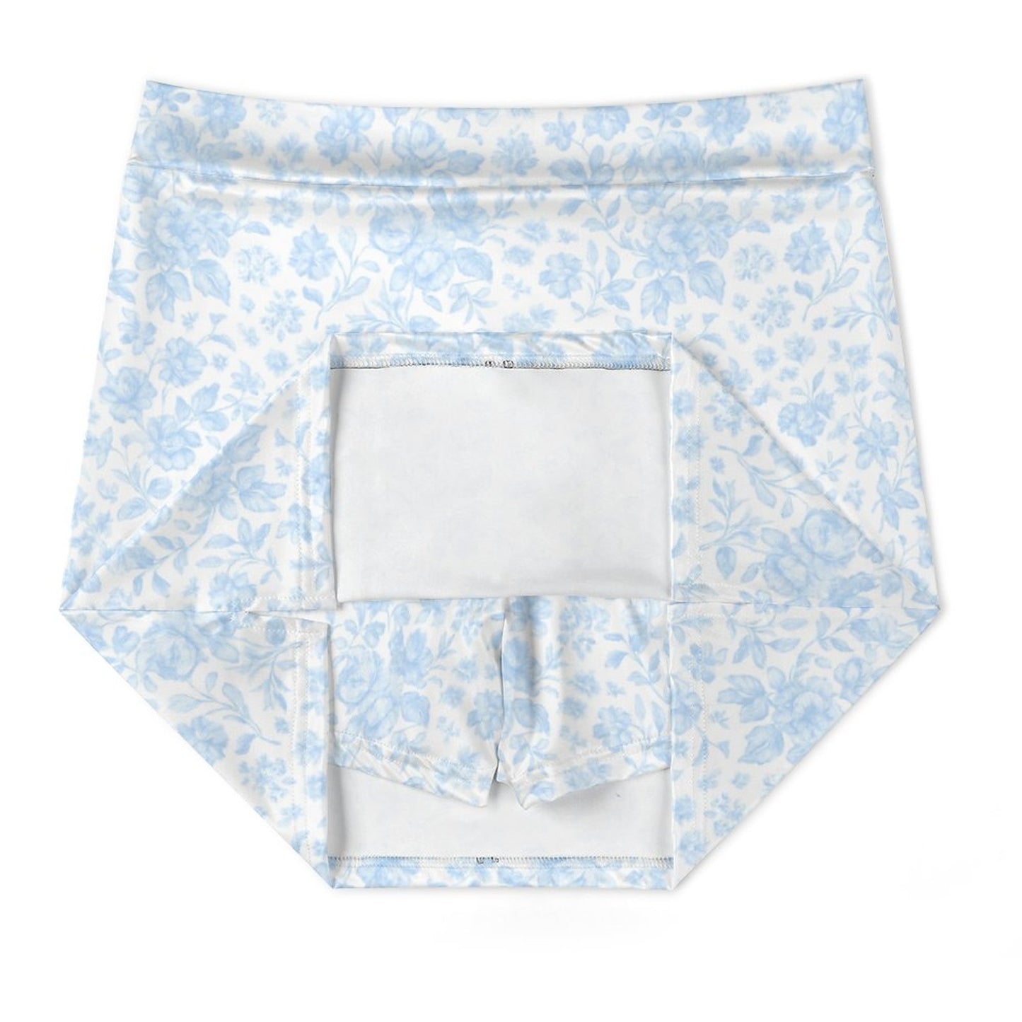 anti-peep Skort with Pocket Hydrangea