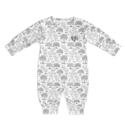 180gsm Long Sleeve Baby Romper QLR (10 Sites) (All-Over Printing) Willow