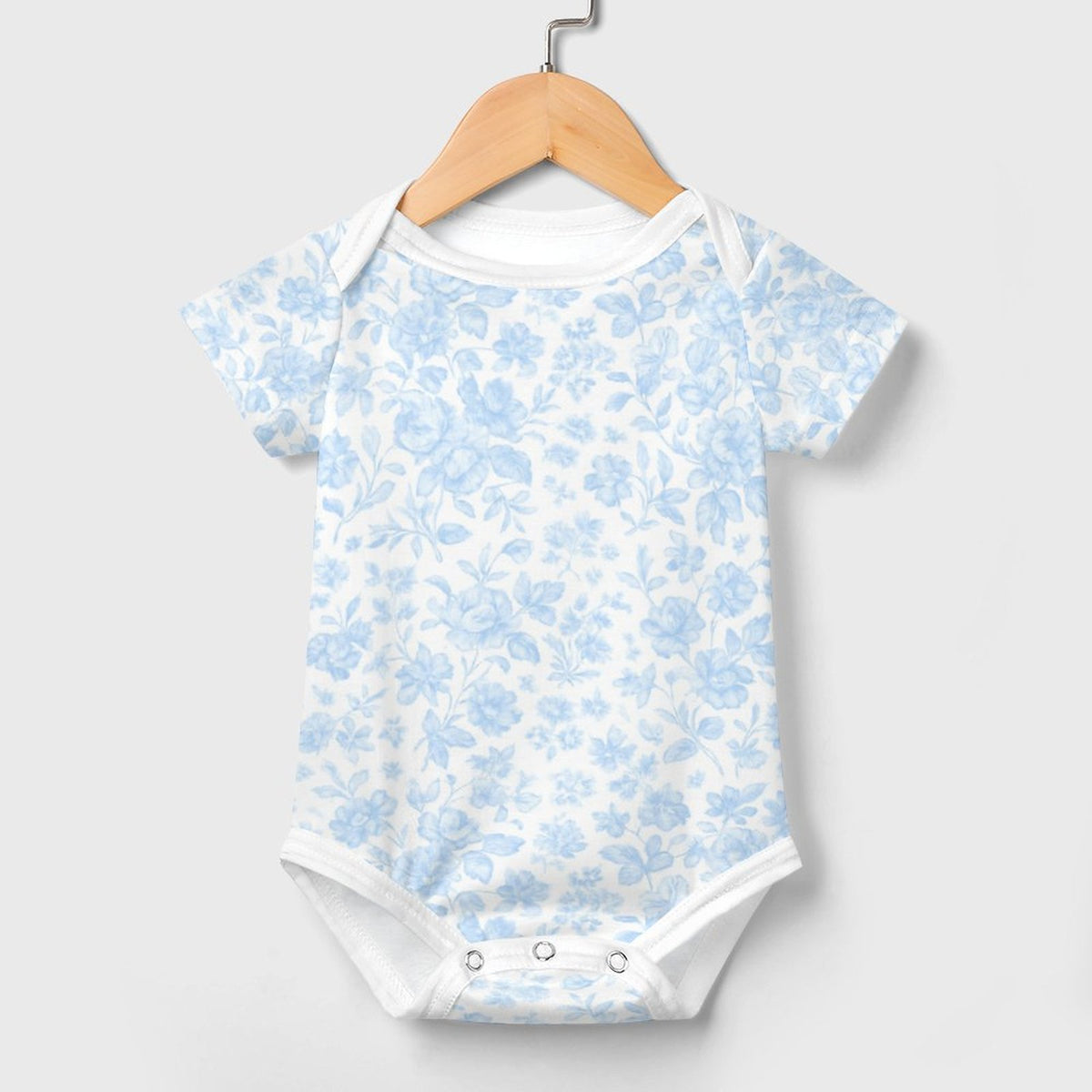 Baby Short Sleeve Bodysuit Hydrangea