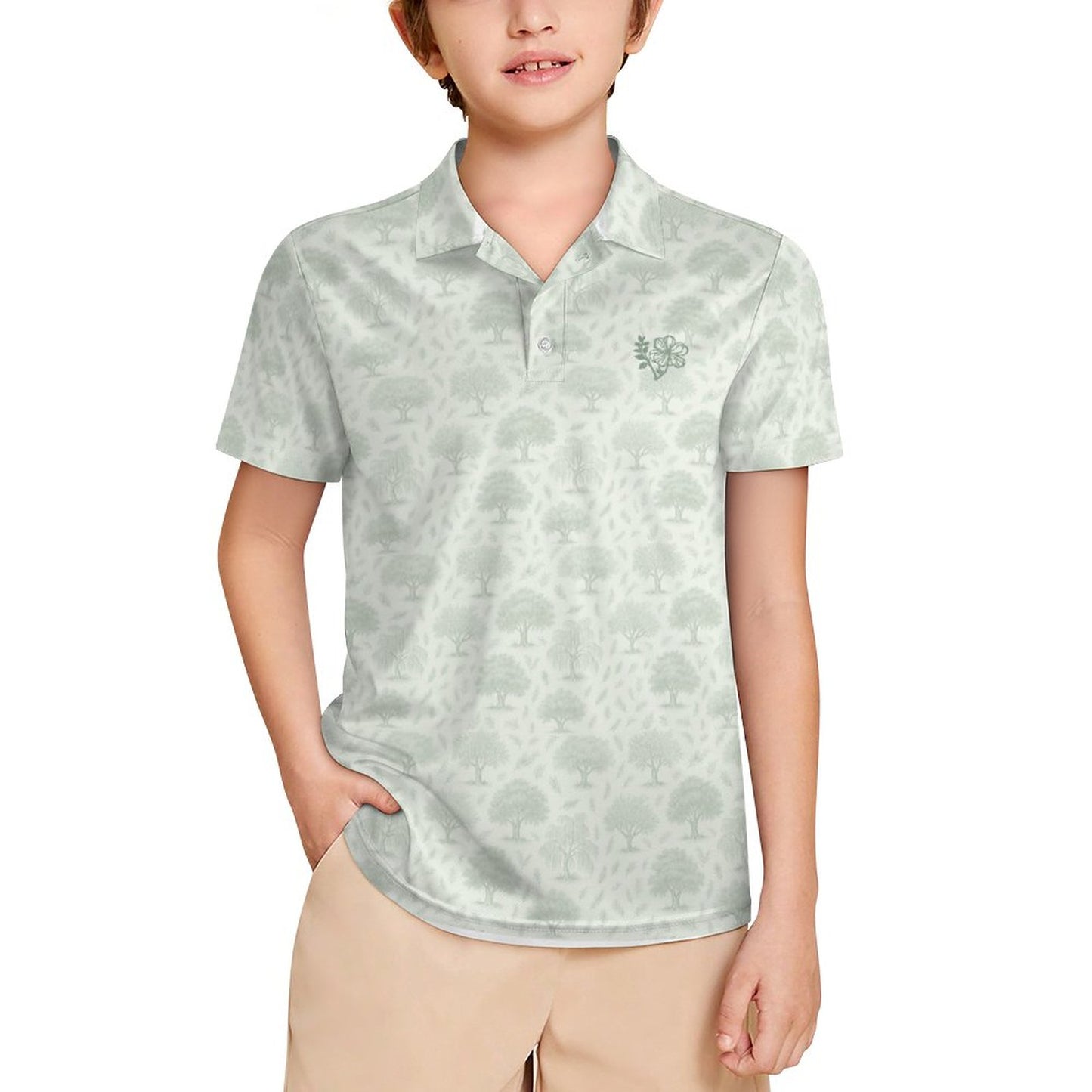 POLO for Kids J62T (All-Over Printing) White ffffff