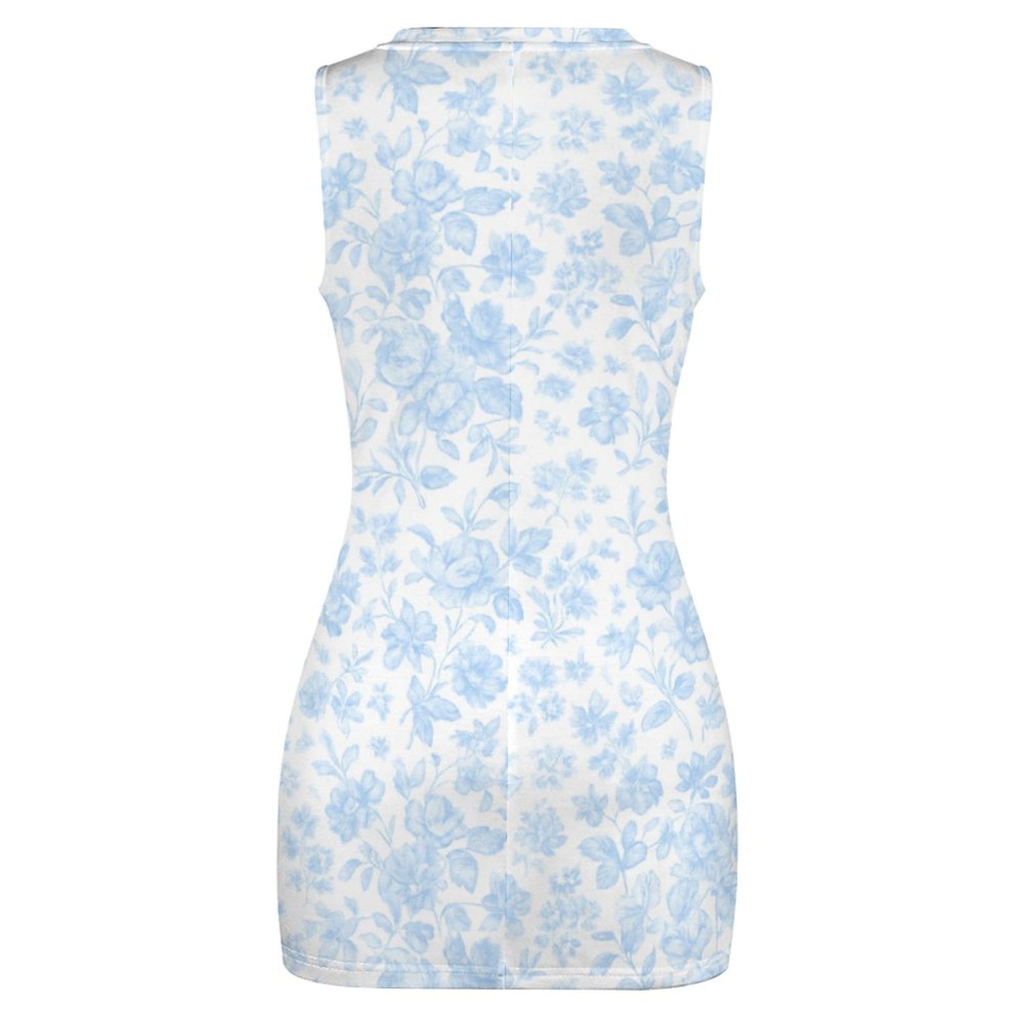Cutout Bodycon Slim Fit Dress Hydrangea