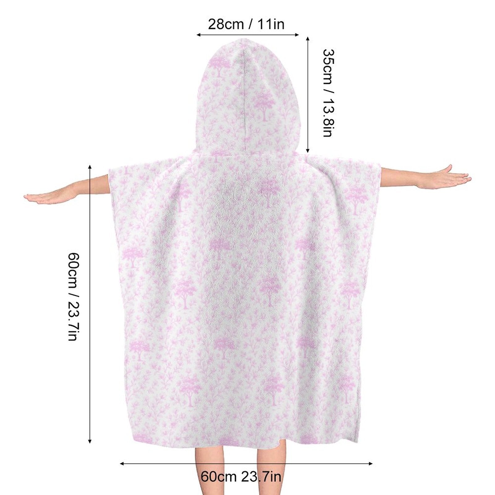 Hooded Towel for Kids (All-Over Printing) Magnolia