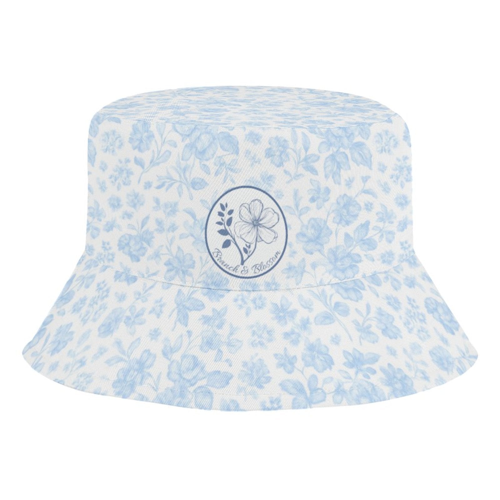 Kid's Bucket Hat Hydrangea Black