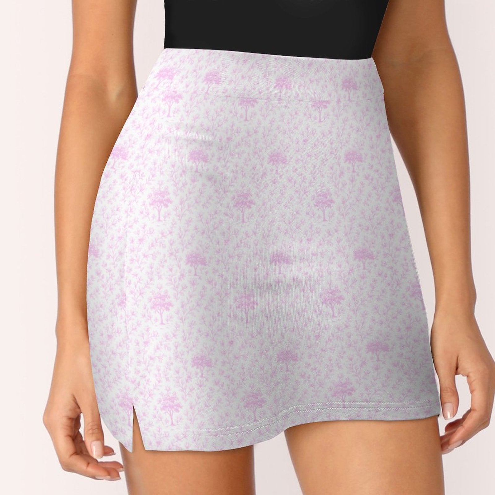 Anti-peep Skort with Pocket Magnolia