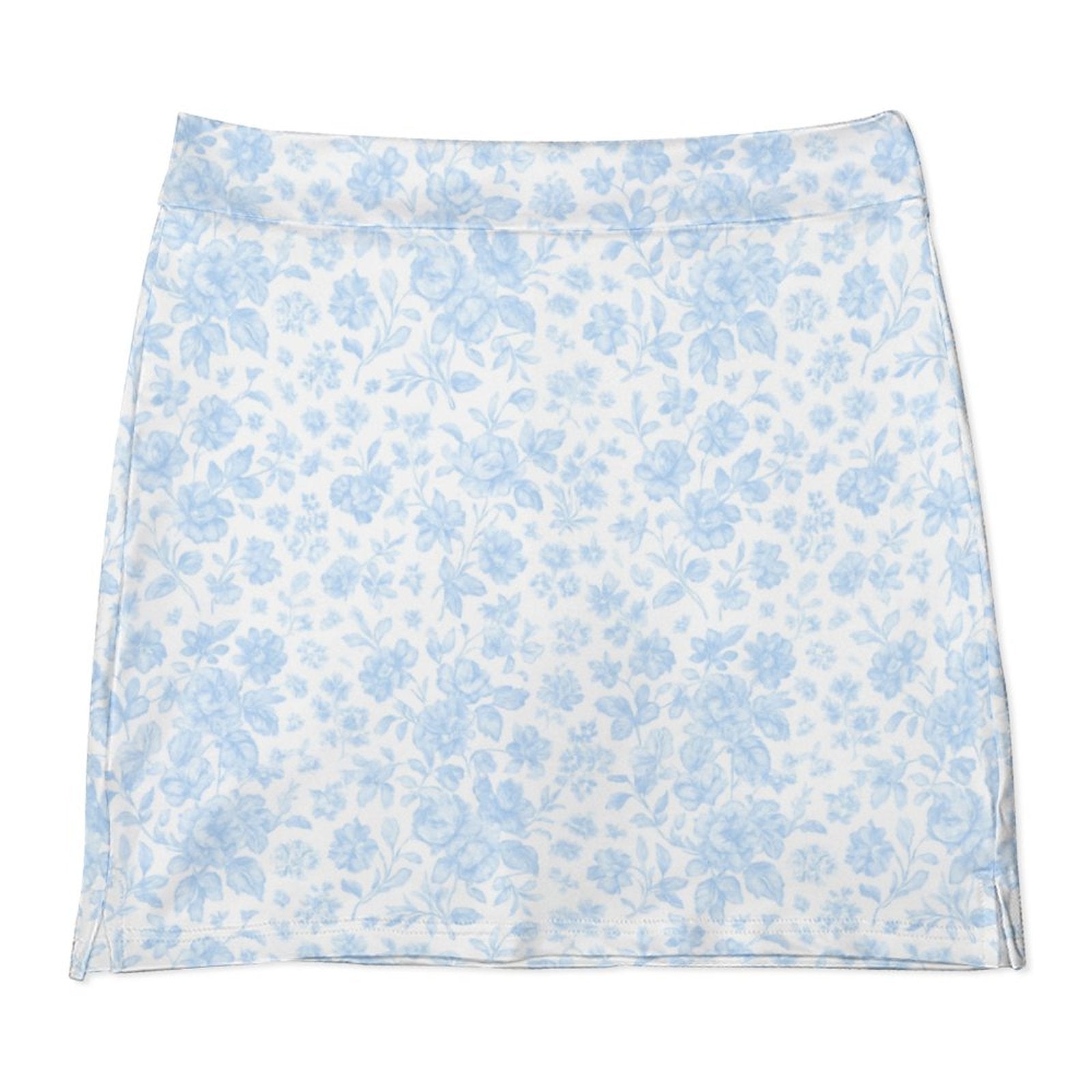 anti-peep Skort with Pocket Hydrangea