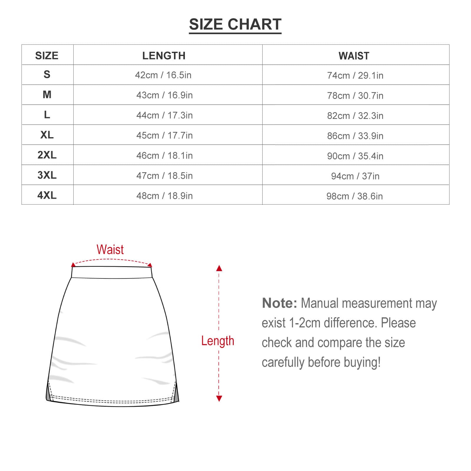 Anti-peep Skort with Pocket AMQ (All-over Printing)