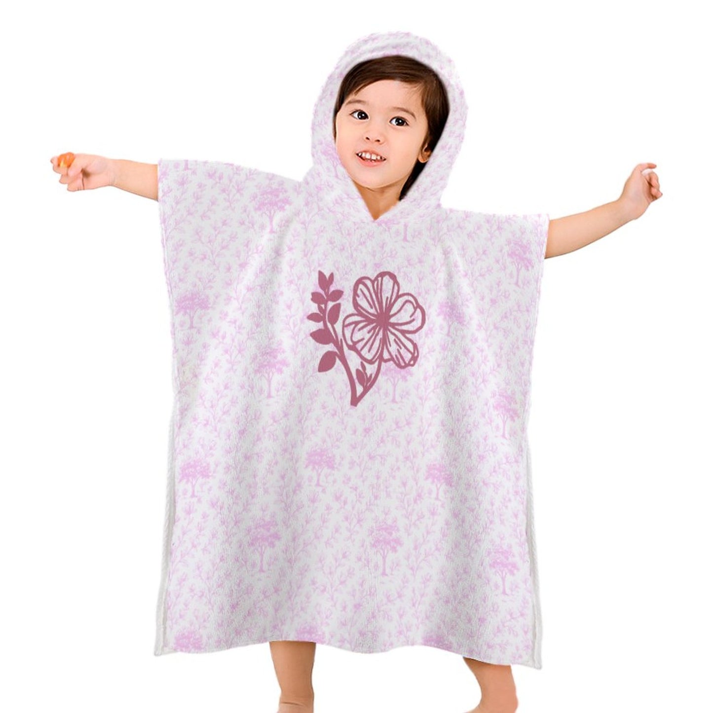 Hooded Towel for Kids (All-Over Printing) Magnolia White ffffff One size