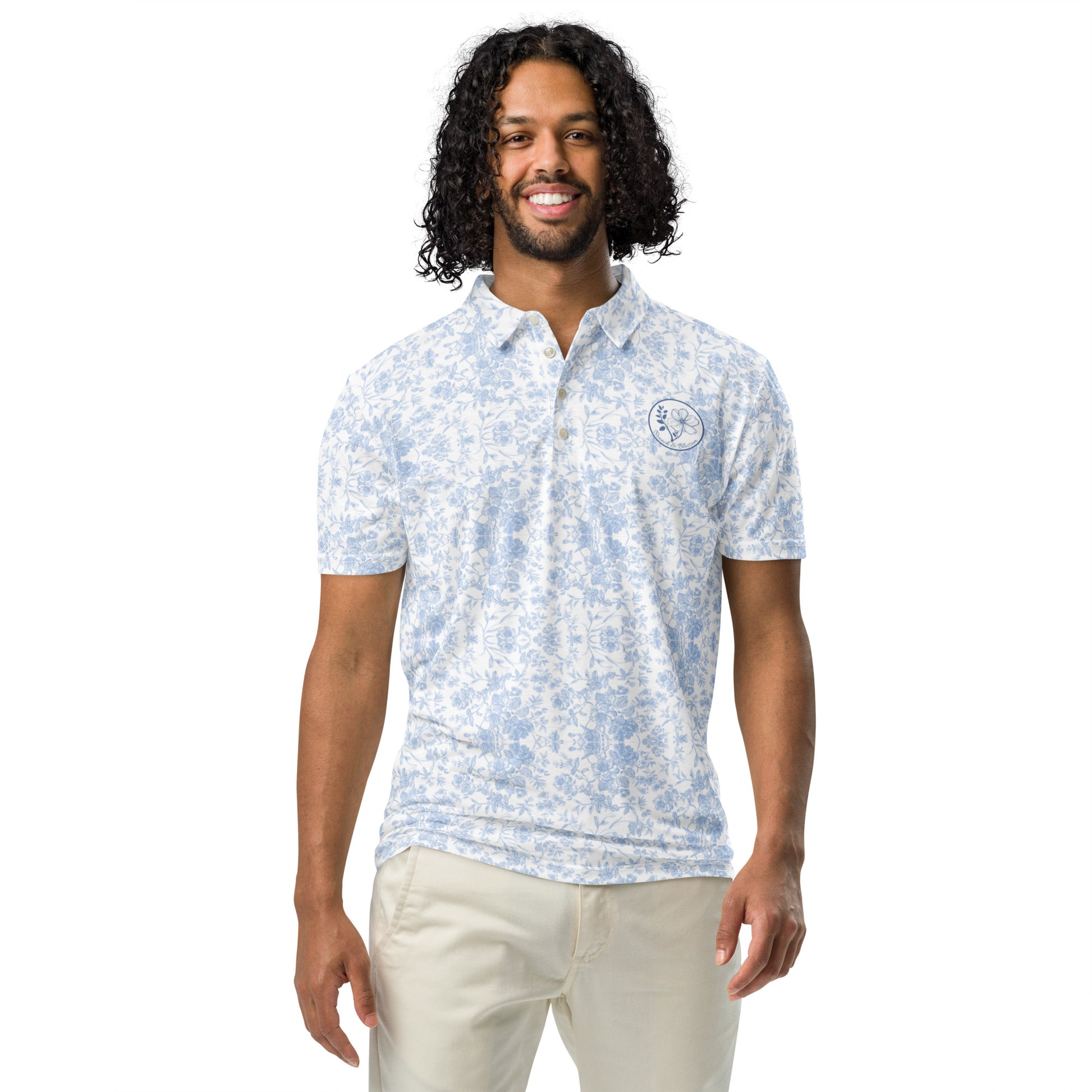 Men’s slim fit polo printed